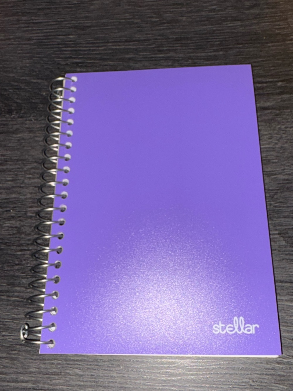 Stellar Purple Spiral Notebook